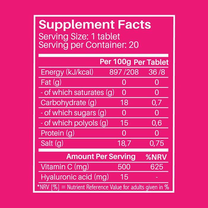 Sunshine Nutrition Beauty Sugar Free Apple Flavor Effervescent Tablets 20's - Wellness Shoppee