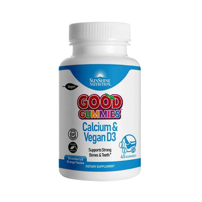 Sunshine Nutrition Good Gummies Calcium & Vegan D3 Gummies 45's - Wellness Shoppee