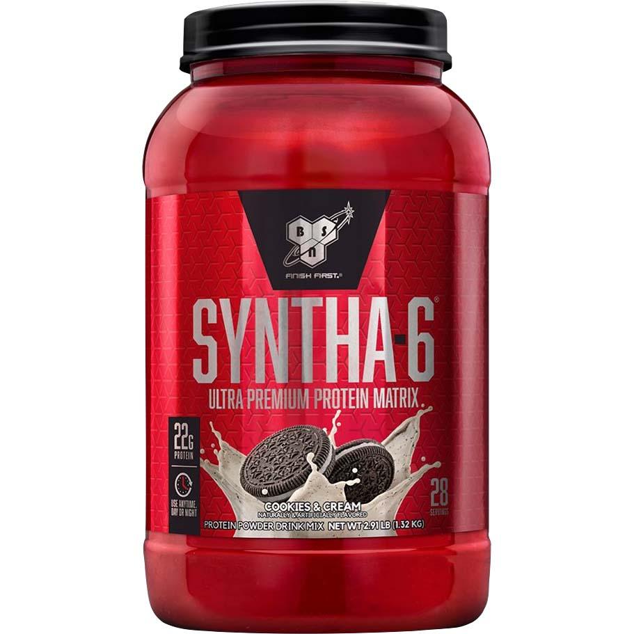 BSN Syntha-6 Whey Protein, Cookies and Cream, 2.91 Lb - Wellness Shoppee