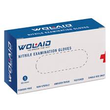 Wolaid Latex Examination Powder Free Hand Gloves, Pack of 100’s