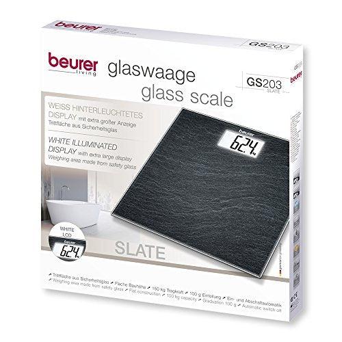 Beurer - GS203 Glass Bathroom Scale Skifer - Wellness Shoppee