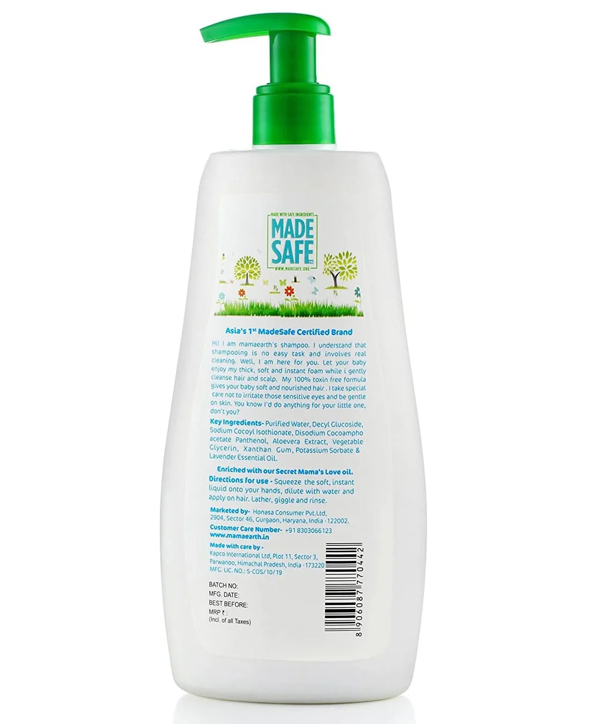 Mamaearth Gentle Cleansing Shampoo - 400mL - Wellness Shoppee