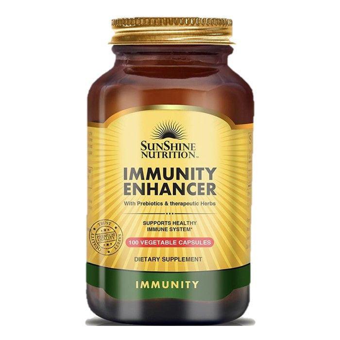 Sunshine Nutrition Immunity Enhancer With Prebiotics 100 Vegetable Capsules - Wellness Shoppee