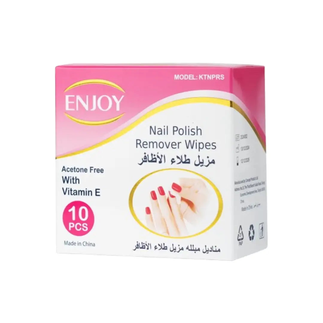 Enjoy Nail Polish Remover Wipes, 10 Wipes