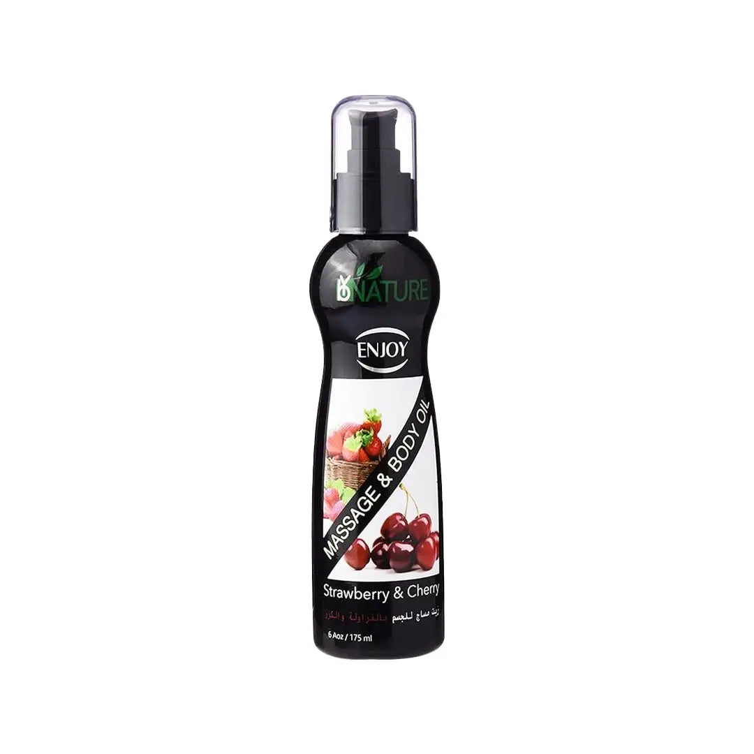 Enjoy Strawberry & Cherry Massage & Body Oil, 175ml