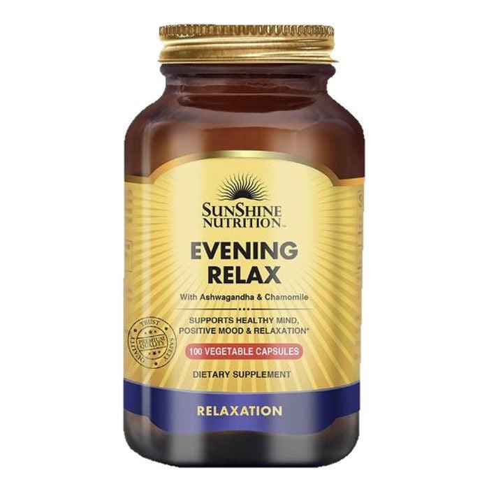 Sunshine Nutrition Evening Relax 100 Vegetable Capsules - Wellness Shoppee