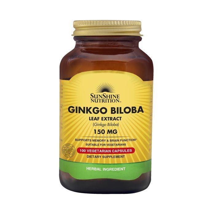 Sunshine Nutrition Ginkgo Biloba 150 mg Capsule 100's - Wellness Shoppee