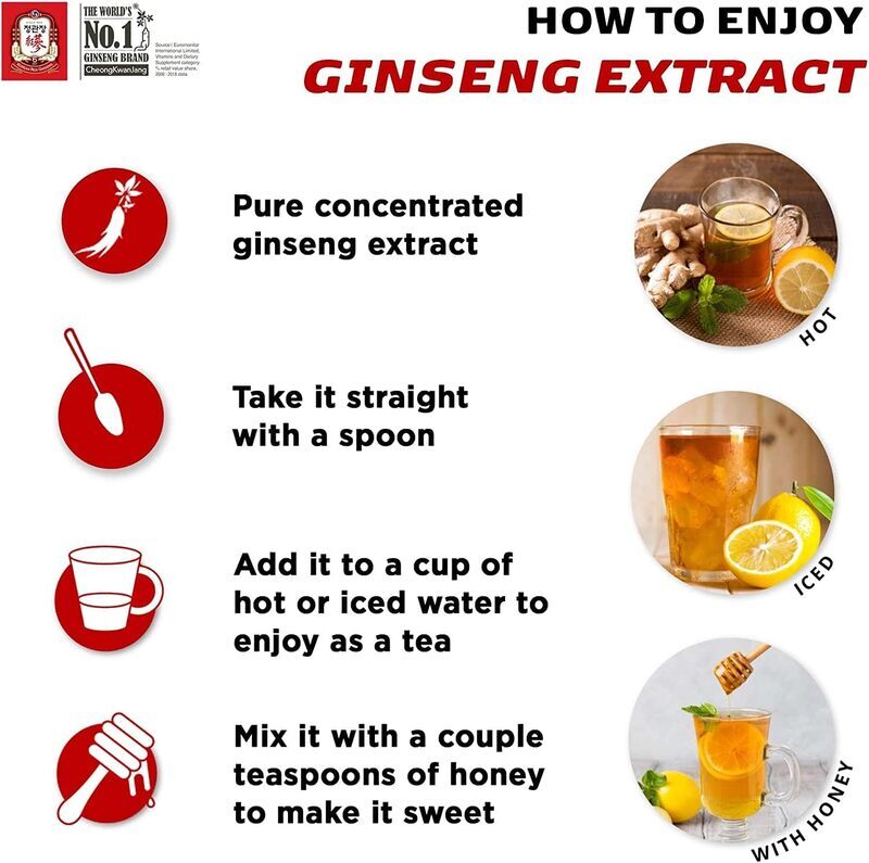CheongKwanJang Korean Red Ginseng Extract Herbal Supplement, 50g