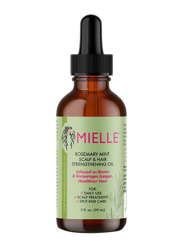 Mielle, Scalp & Hair Strengthening Oil, Rosemary Mint, 2 fl oz (59 ml) - Wellness Shoppee