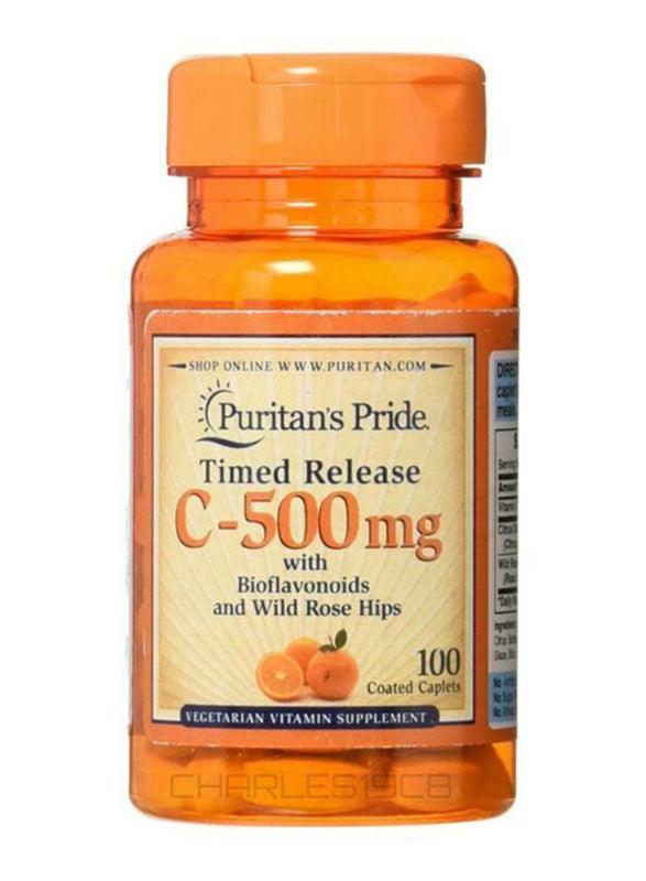 Puritans Pride Vitamin C 500Mg, 90 Tablets - Wellness Shoppee