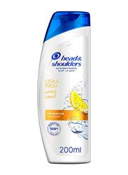 Head & Shoulders Citrus Fresh Shampoo for Anti Dandruff, 200ml - Wellness Shoppee