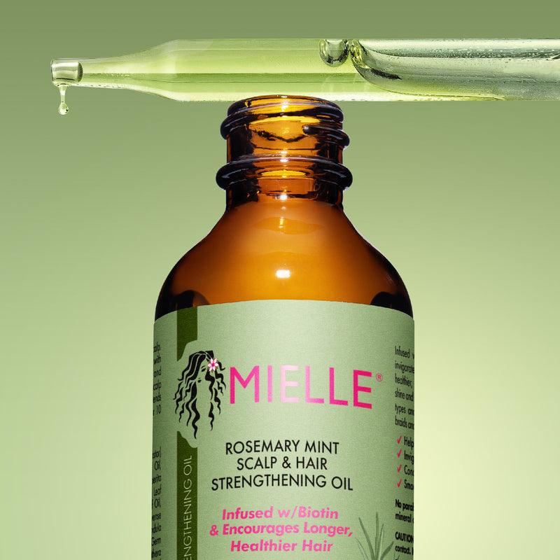 Mielle, Scalp & Hair Strengthening Oil, Rosemary Mint, 2 fl oz (59 ml) - Wellness Shoppee