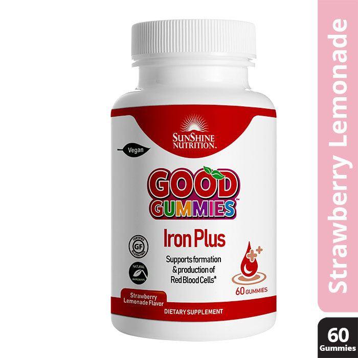 Sunshine Nutrition Good Gummies Iron Plus Gummies 60's - Wellness Shoppee