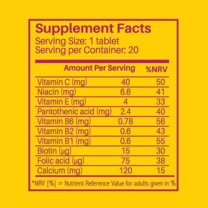 Sunshine Nutrition Kids Multivitamin Raspberry Flavor Effervescent Tablets 20's - Wellness Shoppee