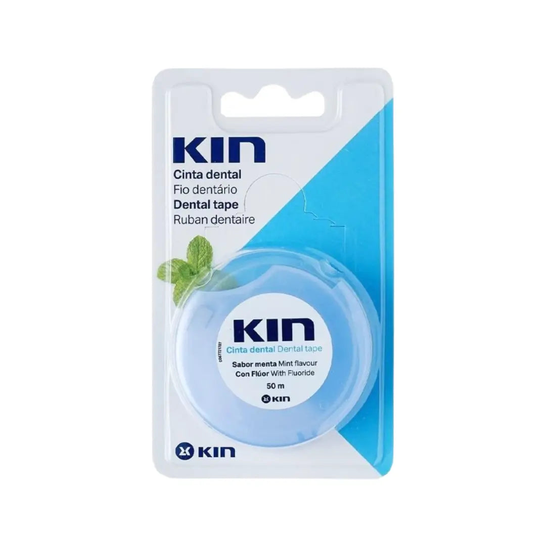KIN Mint Dental Tape with Fluoride, 50m