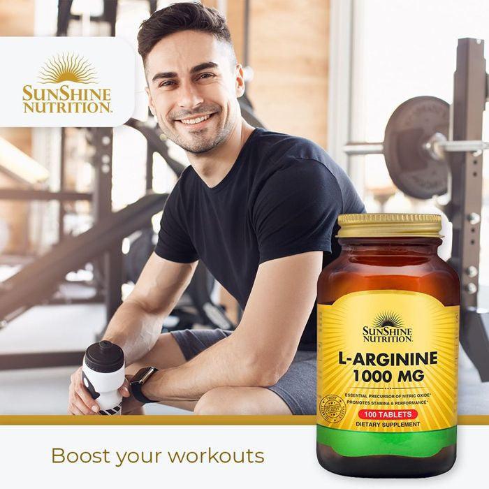 Sunshine Nutrition L-Arginine 1000mg Tabs 100's - Wellness Shoppee