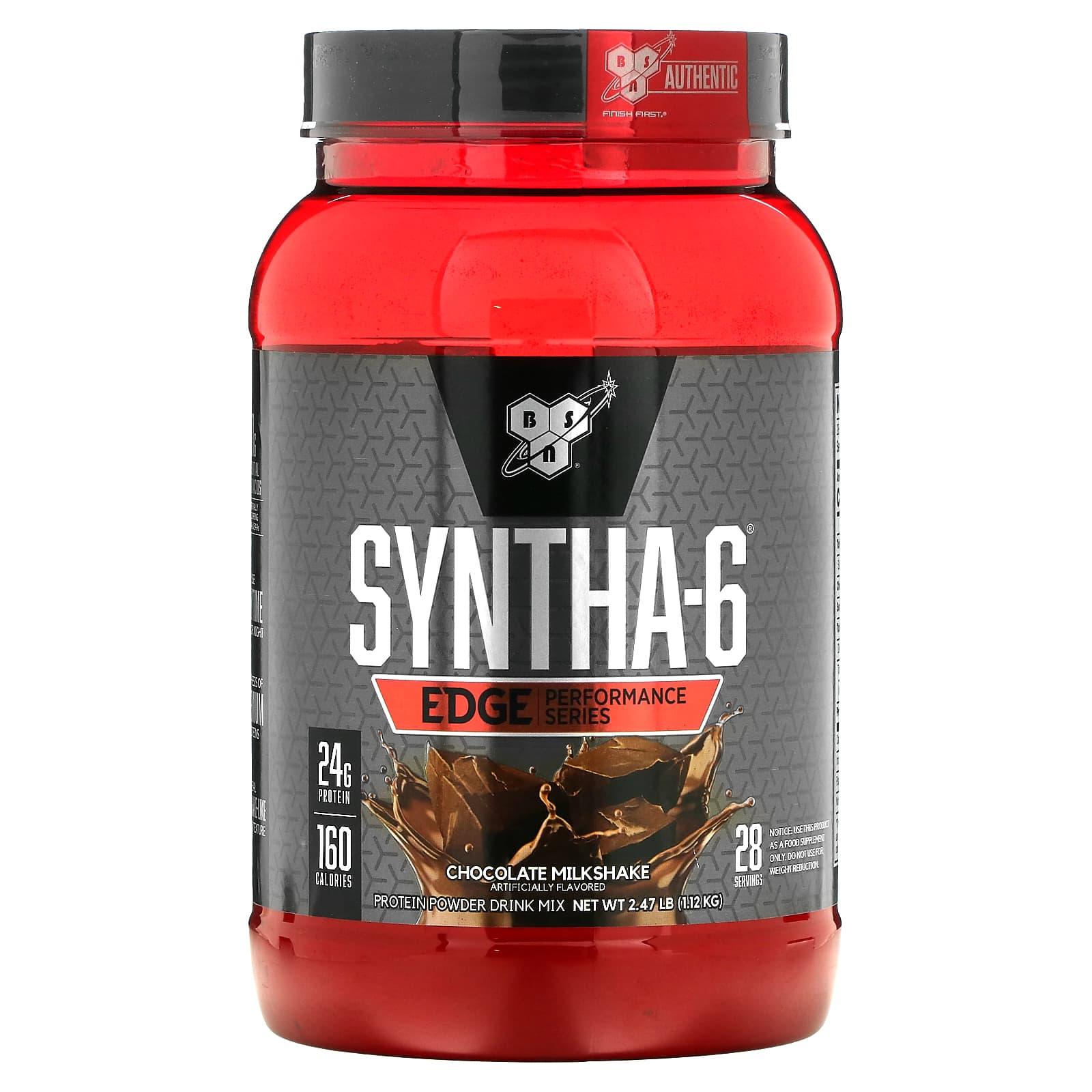 BSN Syntha-6 Edge Performance Series, Chocolate Milkshake, 2.47 LB - Wellness Shoppee