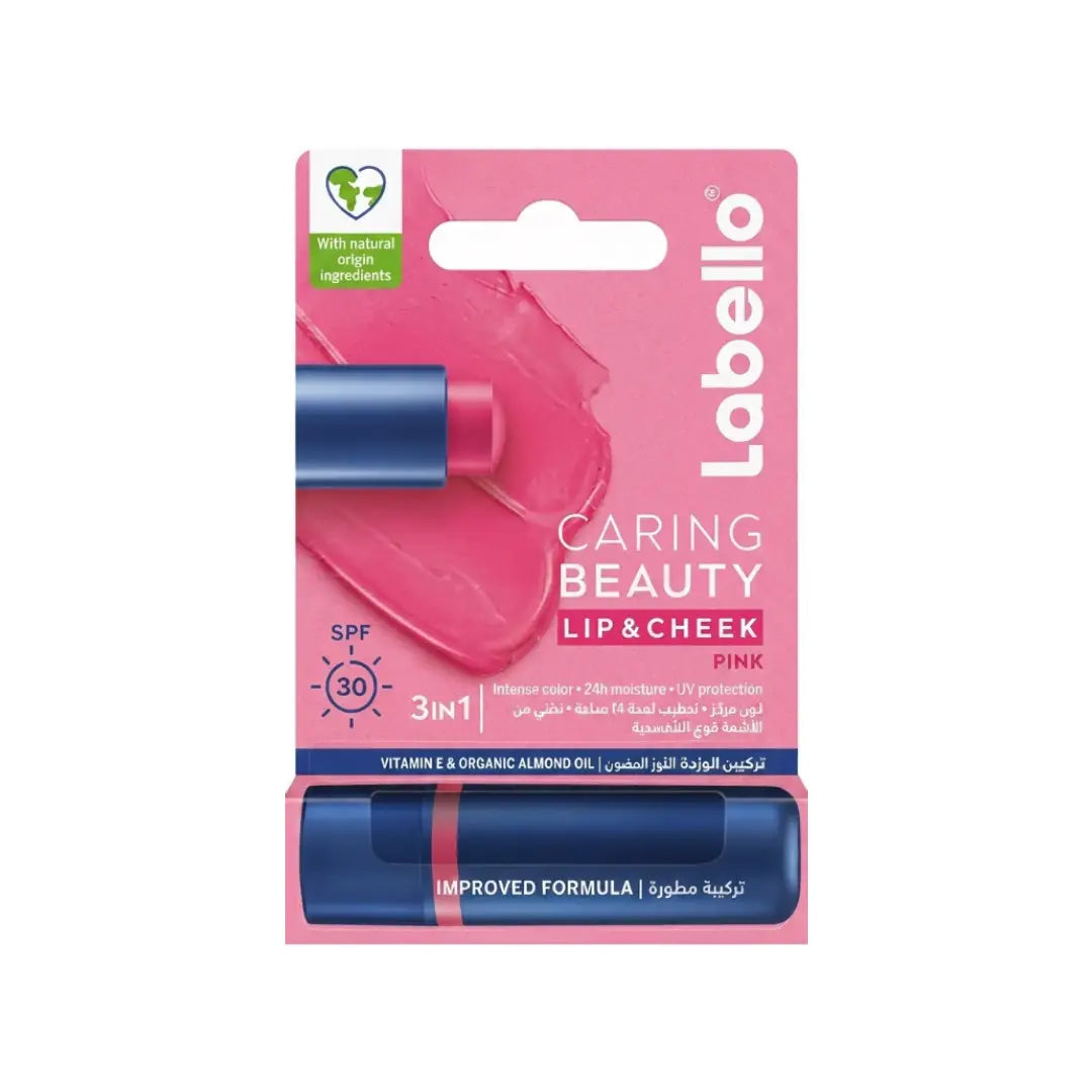 Labello Caring Beauty Lip & Cheek SPF30 Pink, 4.8g
