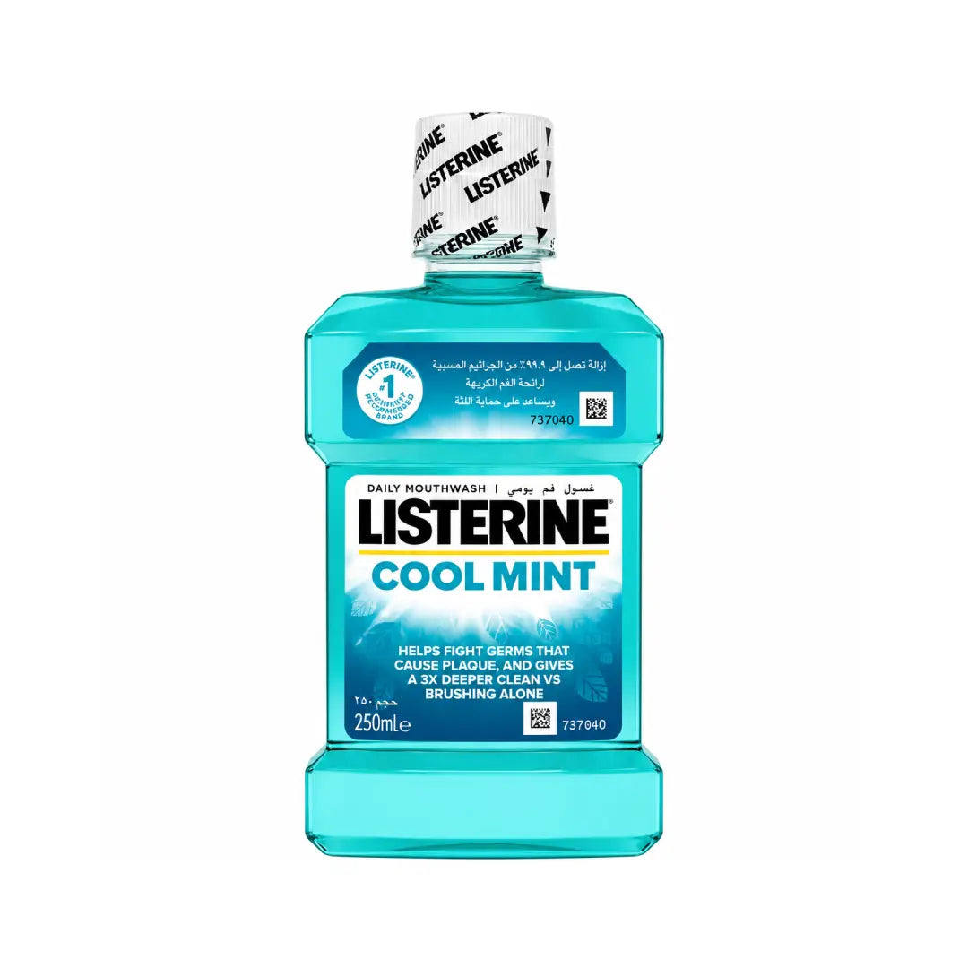 Listerine Cool Mint Daily Mouthwash, 250ml