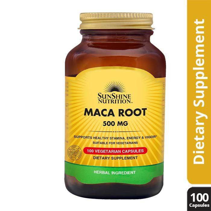 Sunshine Nutrition Maca Root 500 Mg Vegetarian Capsules 100's - Wellness Shoppee