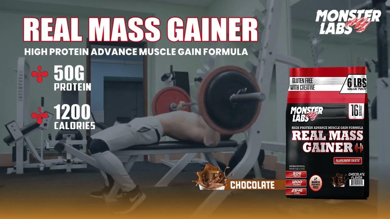 Monster Labs Real Mass Gainer 6 Lbs - Wellness Shoppee