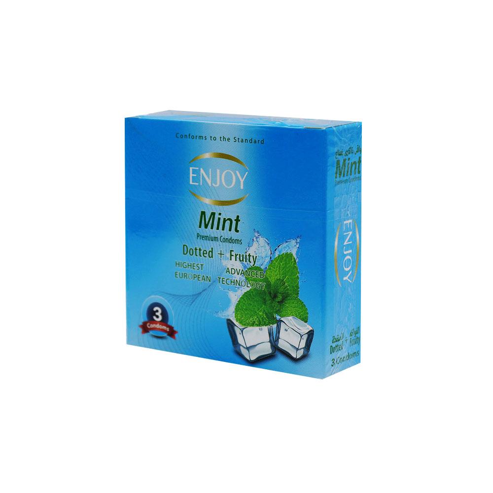 Enjoy Mint Dotted Condoms, 3 Condoms