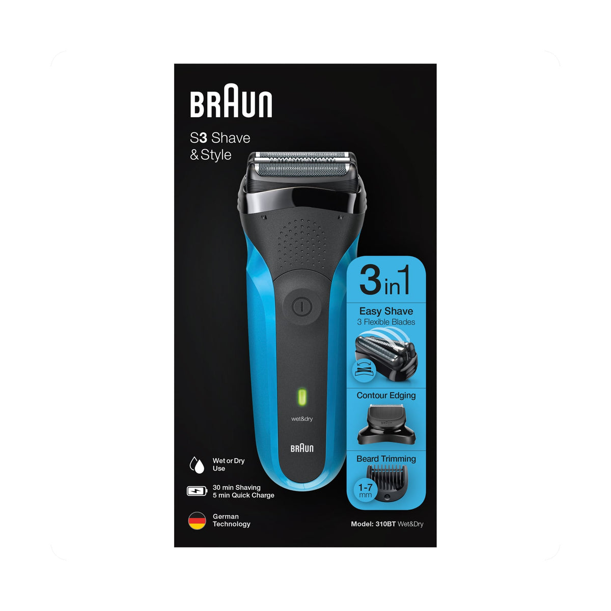Braun Series 3 Shave & Style 310BT Electric Shaver
