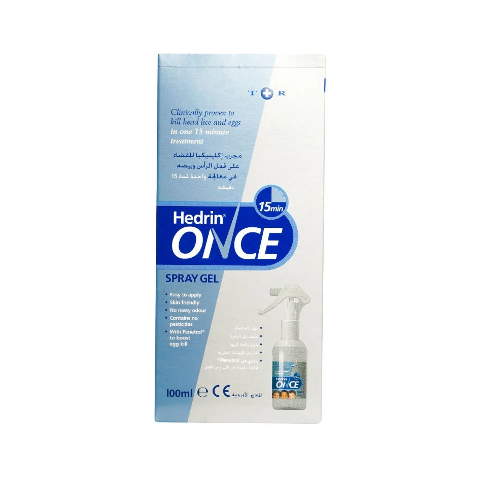 Hedrin Once Spray Gel, 100ml