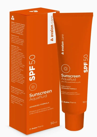 Avaloncare Sunscreen Aquafluid SPF50, 50ml