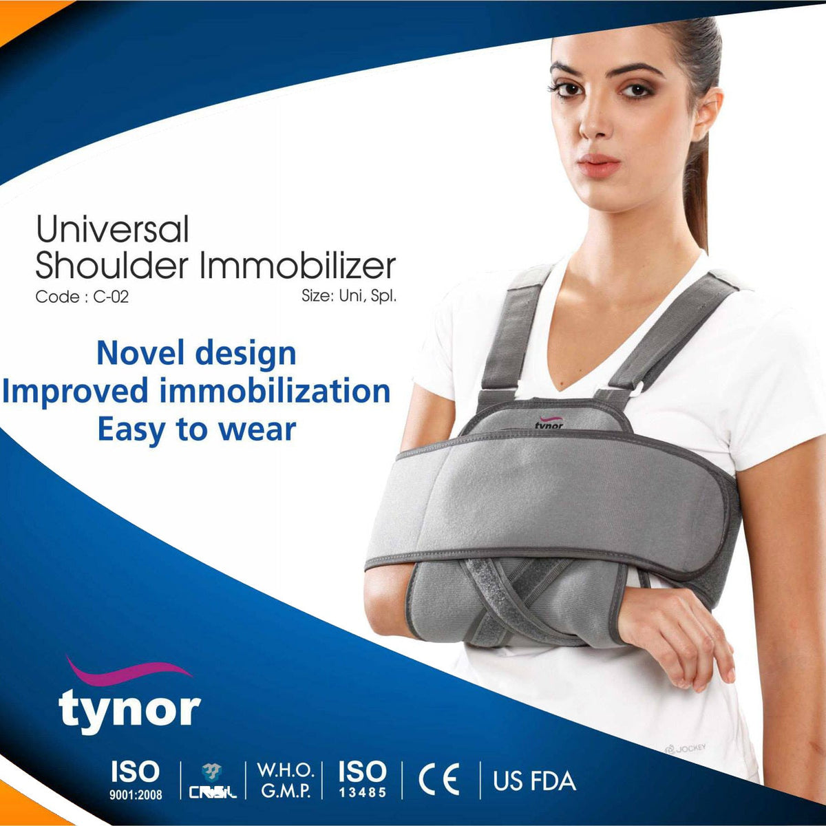 Tynor C-02 Universal Shoulder Immobilizer, Regular
