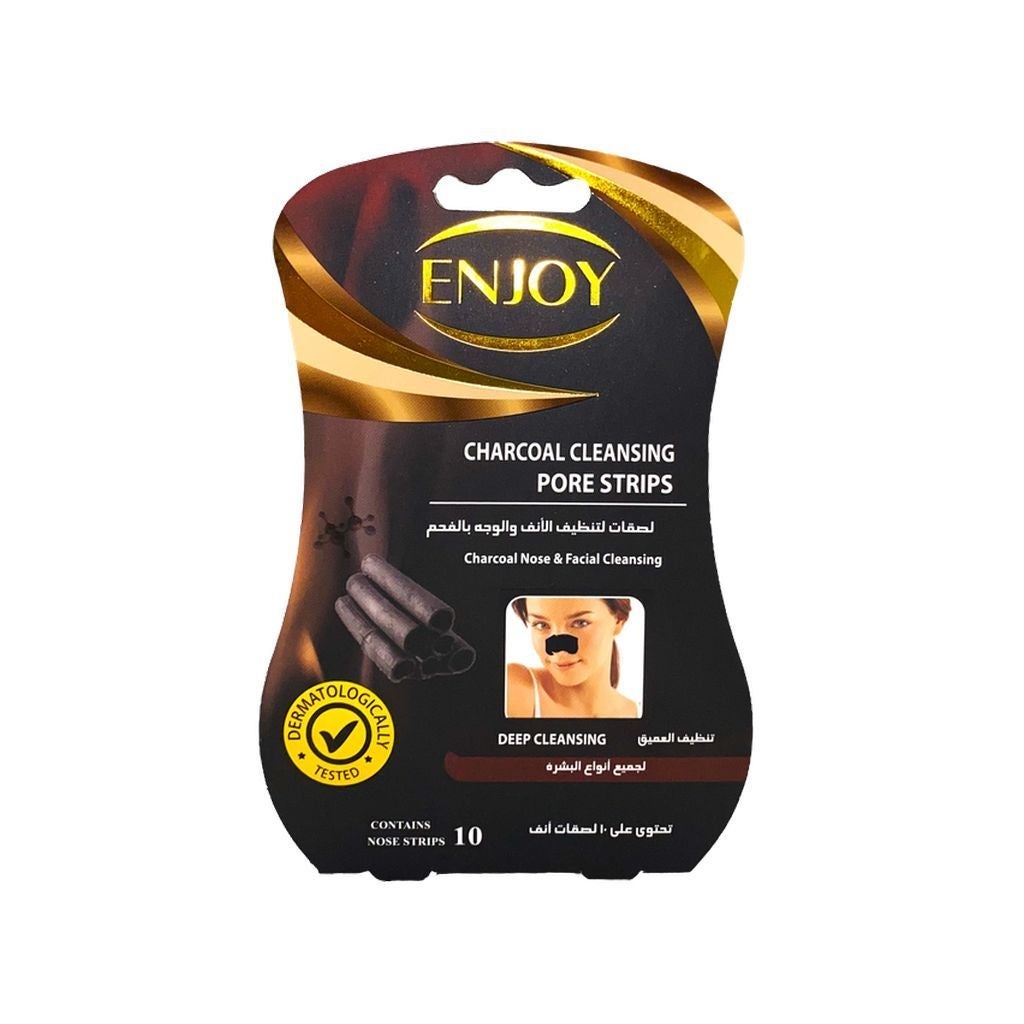 Enjoy Charcoal Cleansing Pore Nose Strips, 10Pieces