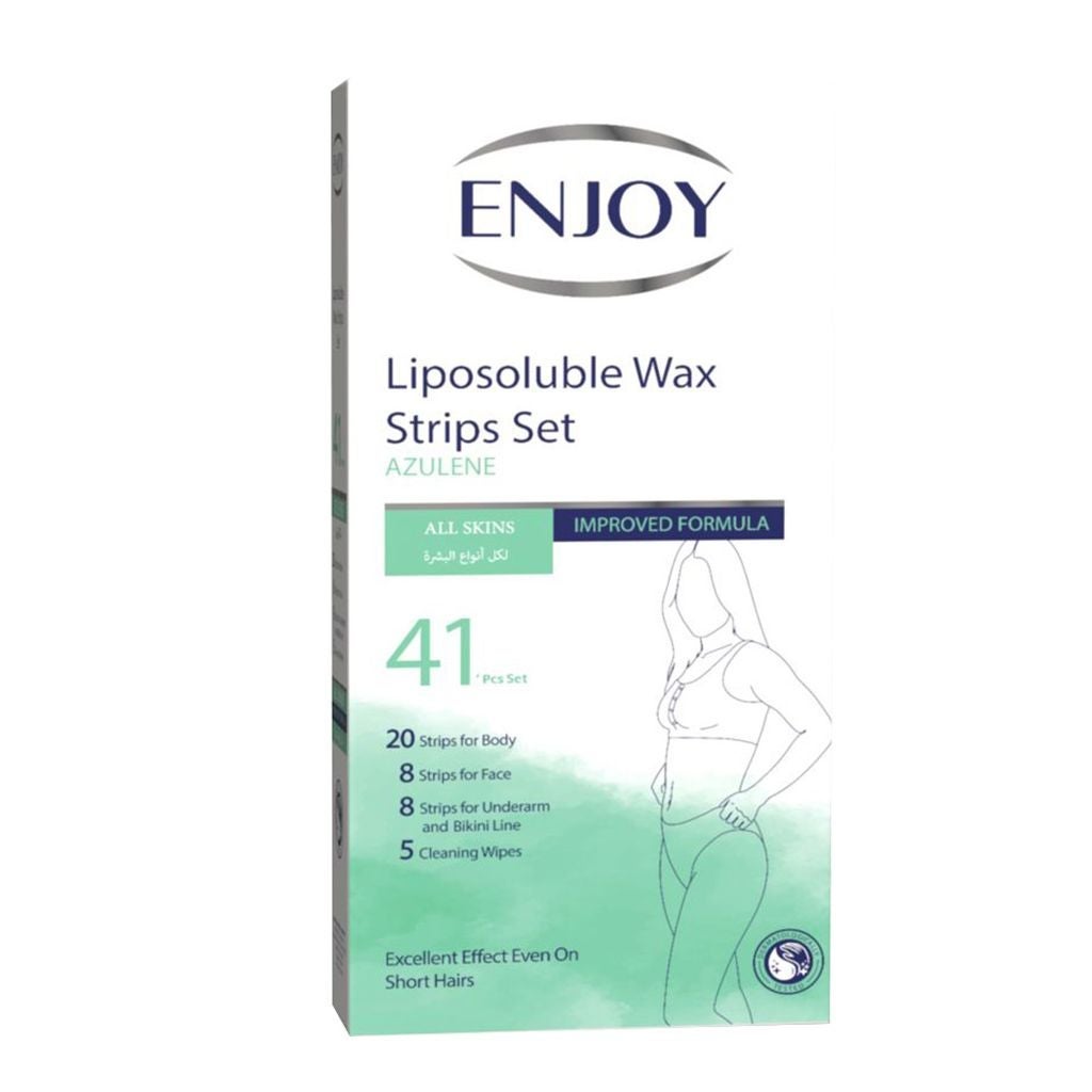Enjoy Liposoluble Azulene Wax Strips Set, 41Pieces