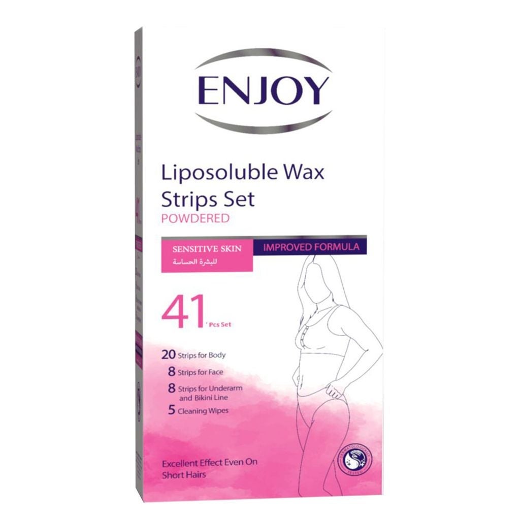 Enjoy Liposoluble Powdered Wax Strips Set, 41Pieces
