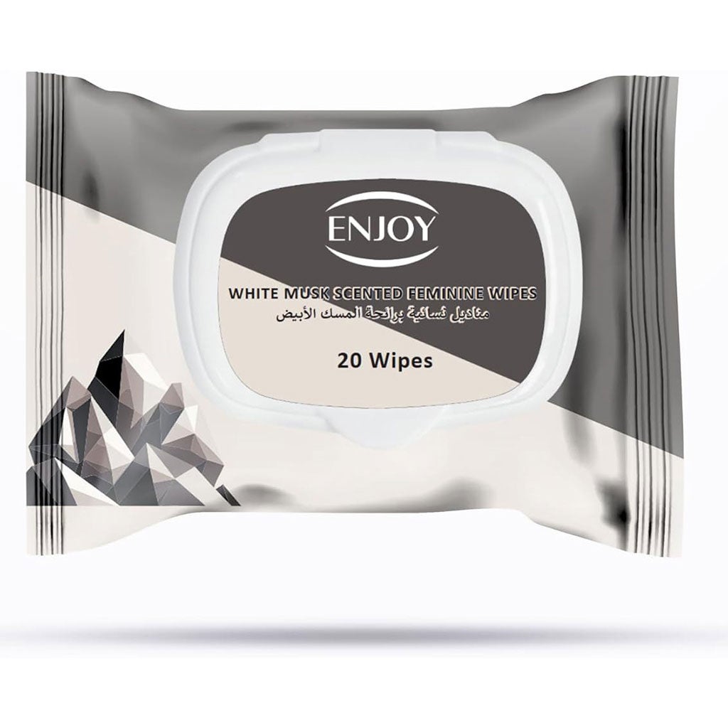 Enjoy White Musk Scented Feminine Wipes, 20Wipes
