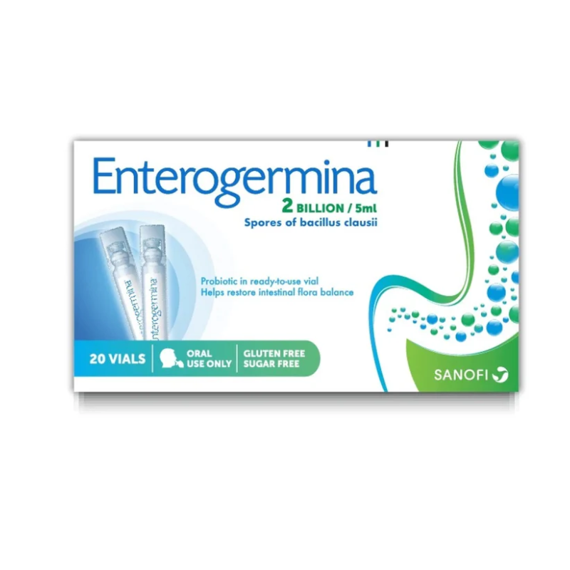 Enterogermina 2 Billion Oral Suspension, 20 x 5ml Vials