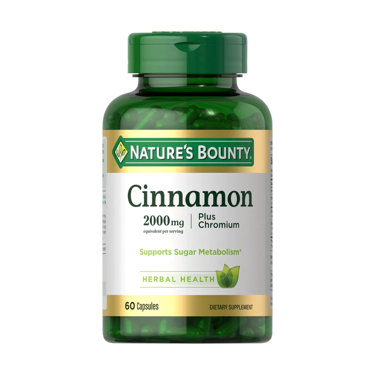 Nature's Bounty Cinnamon 2000mg 60 Capsules