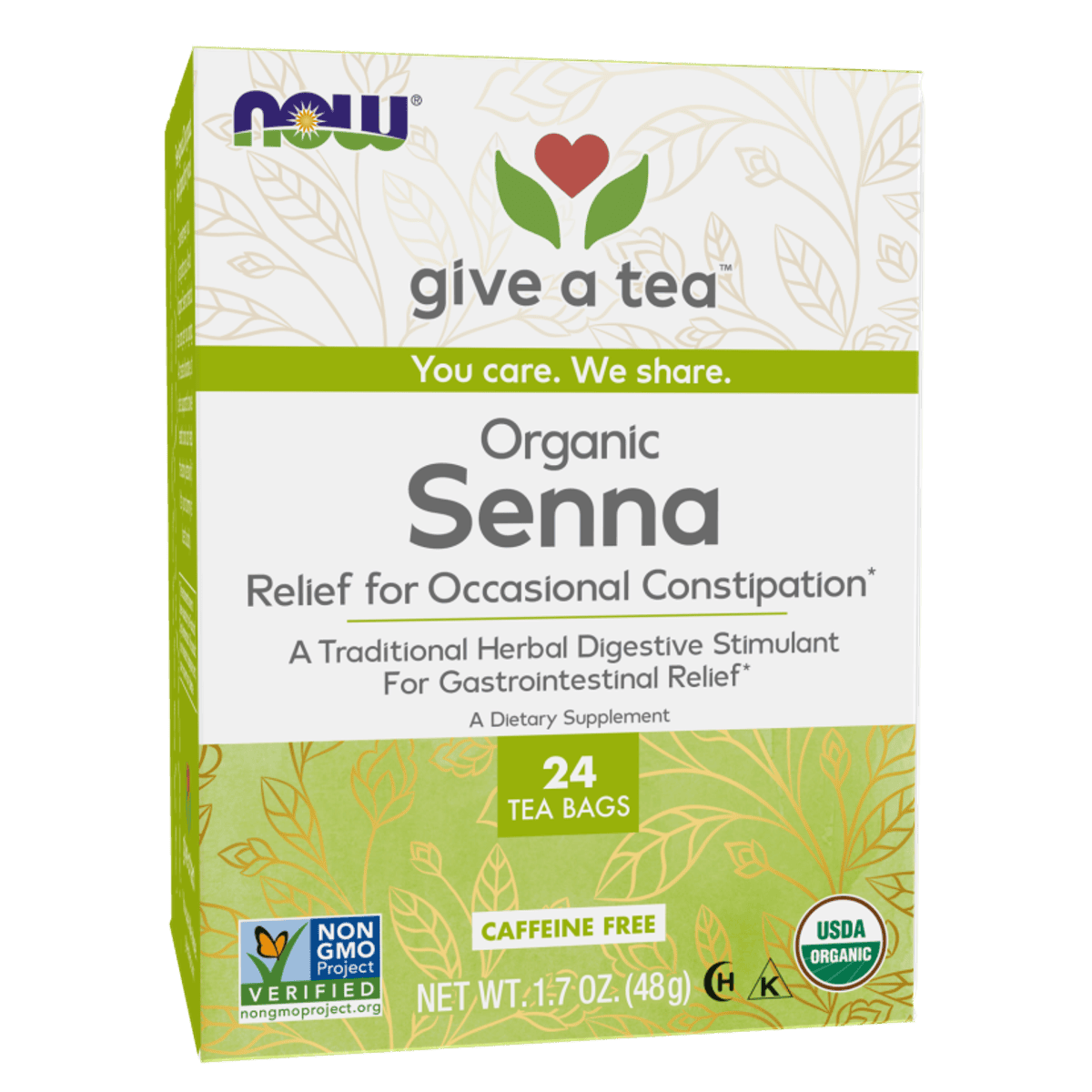 Now Organic Senna Tea 24 Bags