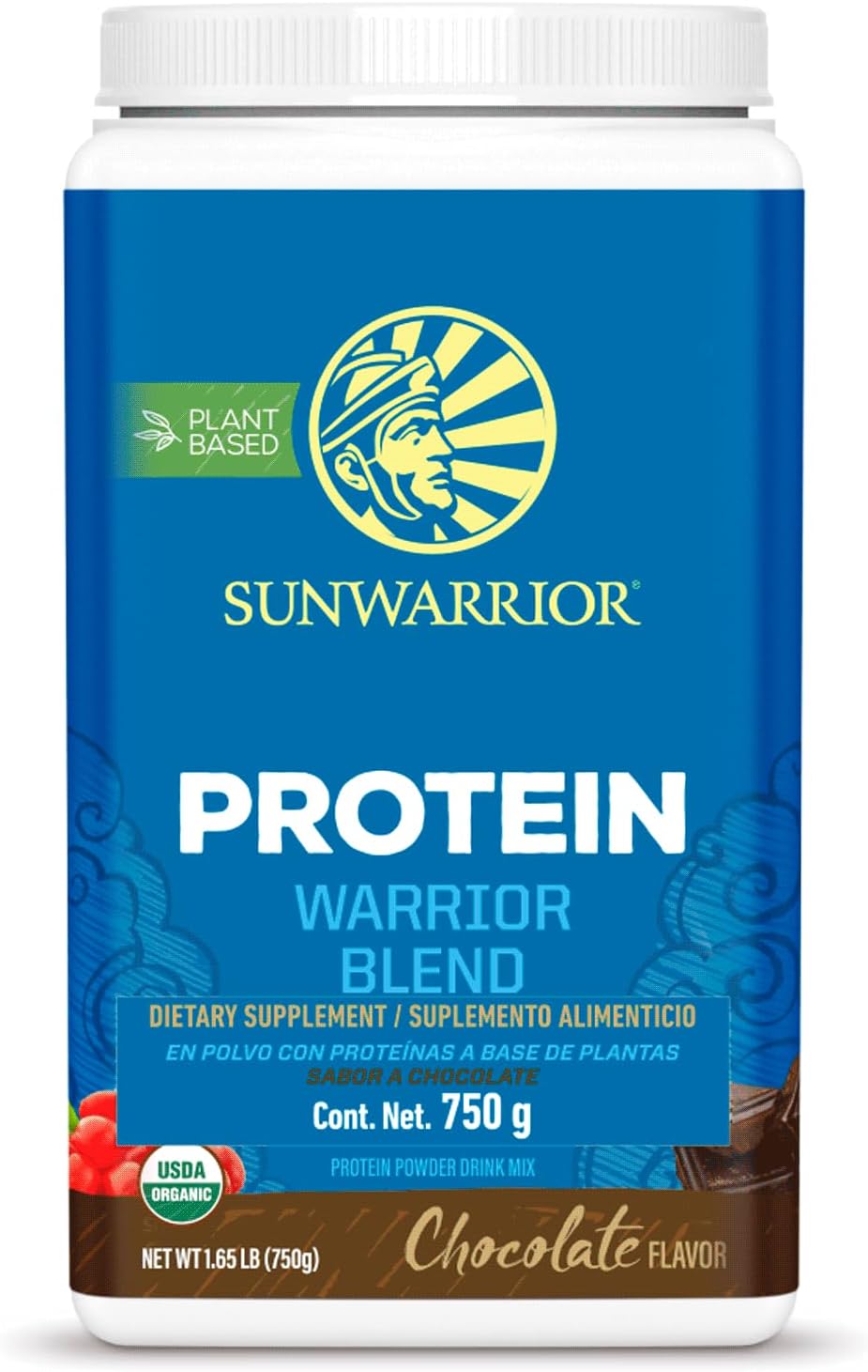 Sunwarrior Protein Warrior Blend Organic Chocolate 750g