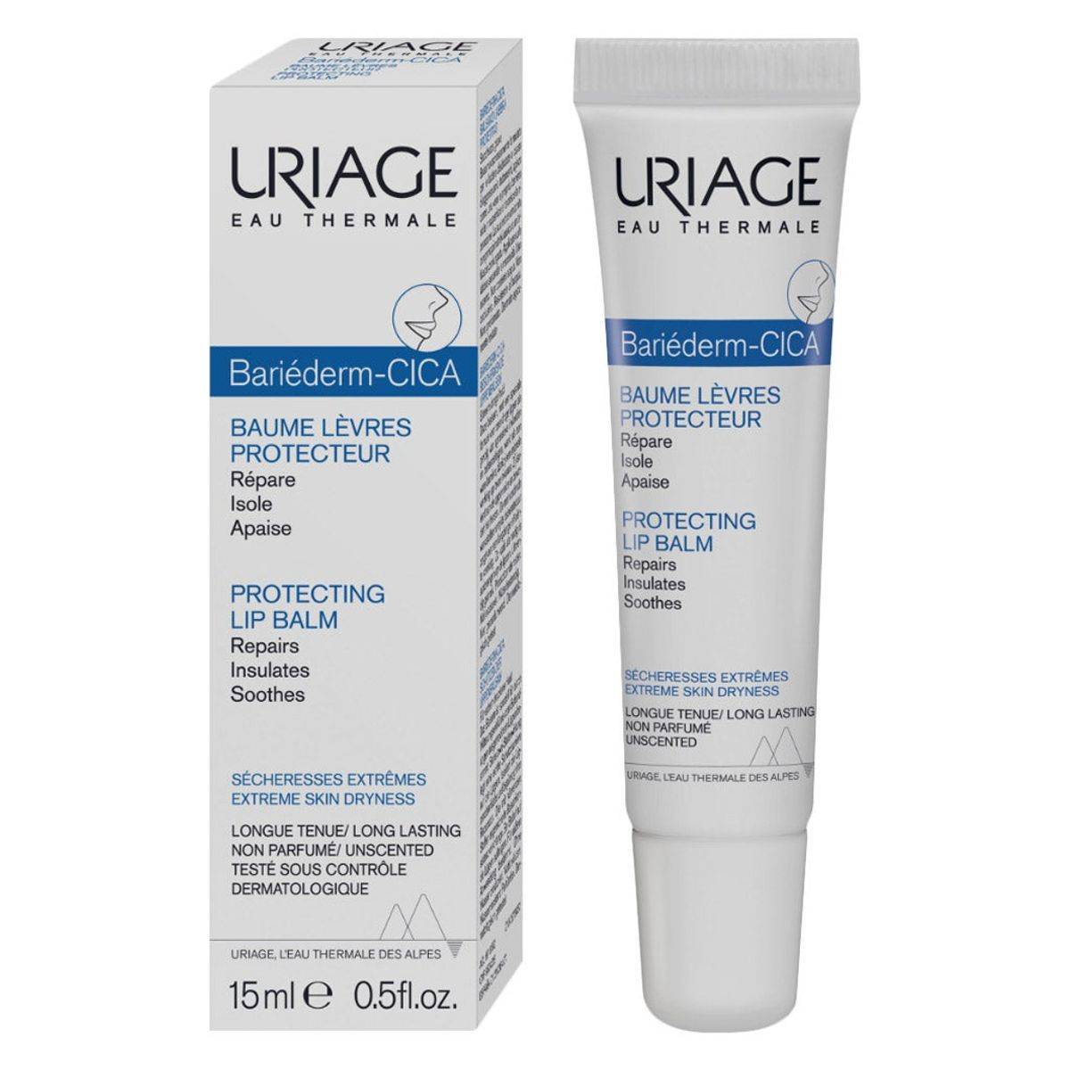 Uriage Bariederm-Cica Protecting Lip Balm, 15ml