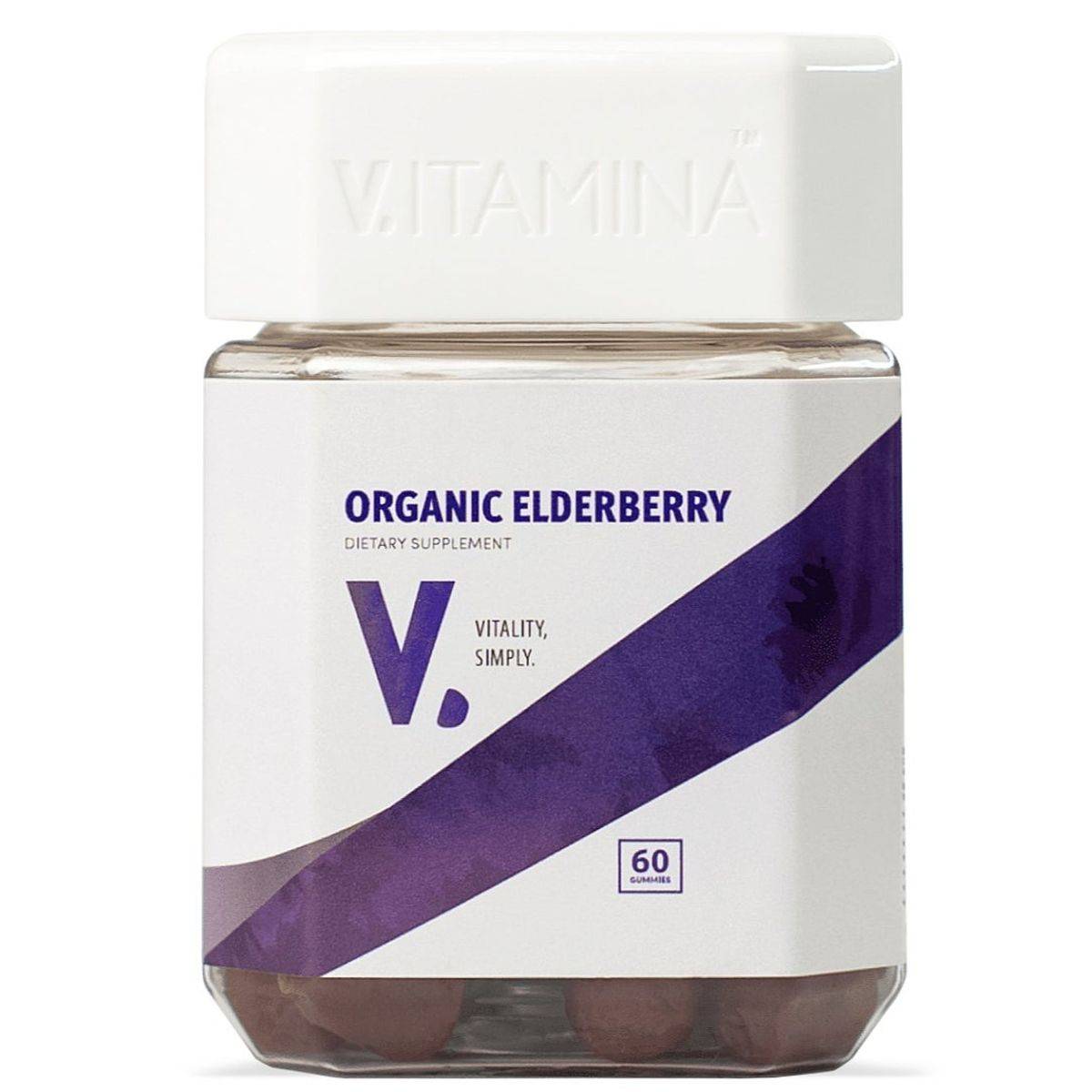 Vitamina Organic Elderberry, 60 Gummies
