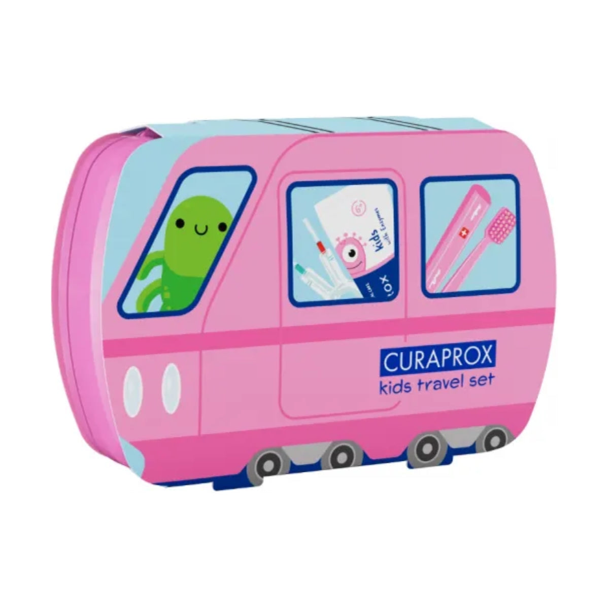 Curaprox Kids Travel Set, Pink