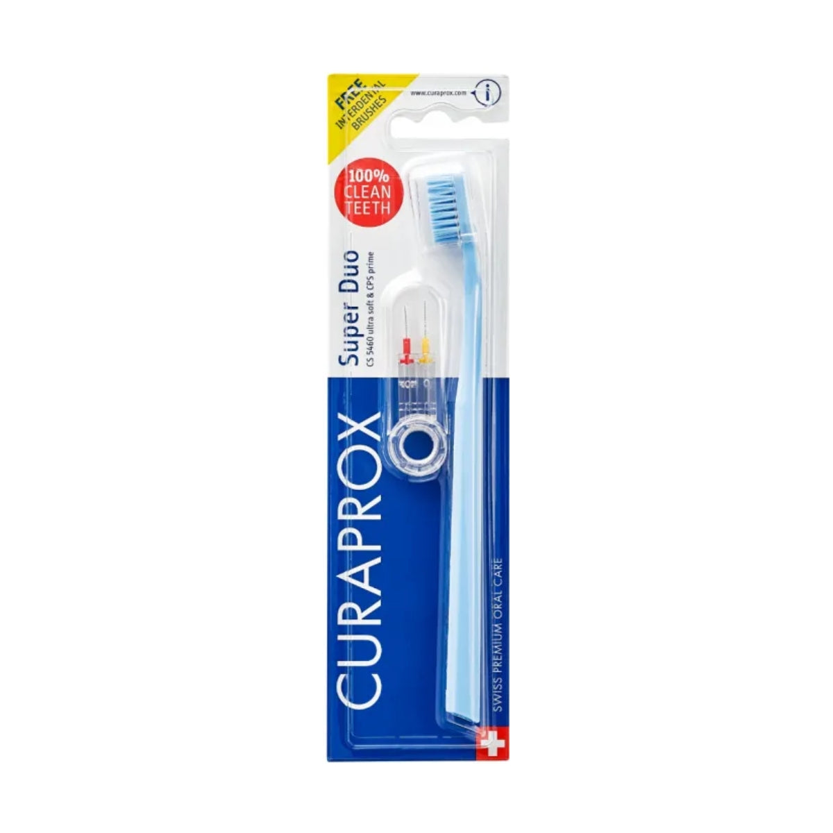 Curaprox Super Duo Ultra Soft Toothbrush & Interdental Holder Pack