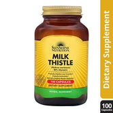 Sunshine Nutrition Milk Thistle Capsules 100's - Wellness Shoppee