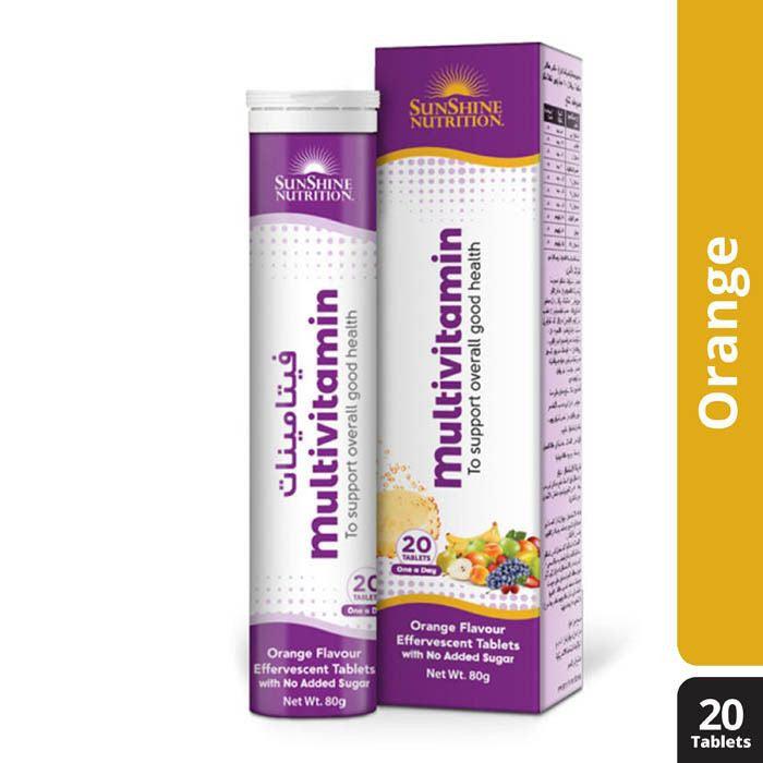Sunshine Nutrition Multivitamin Effervescent 20 Tablets - Wellness Shoppee