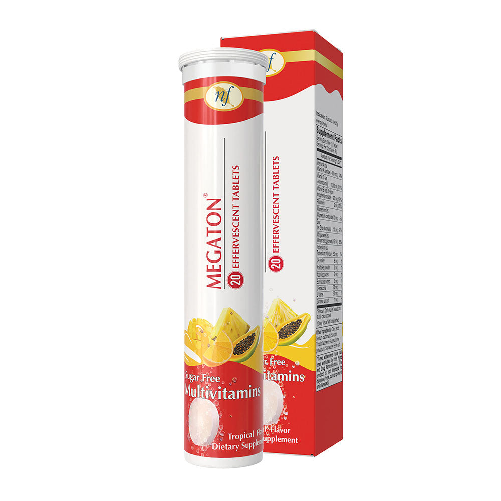 Natural Fervor Megaton Multivitamin, 20 Effervescent Tablets