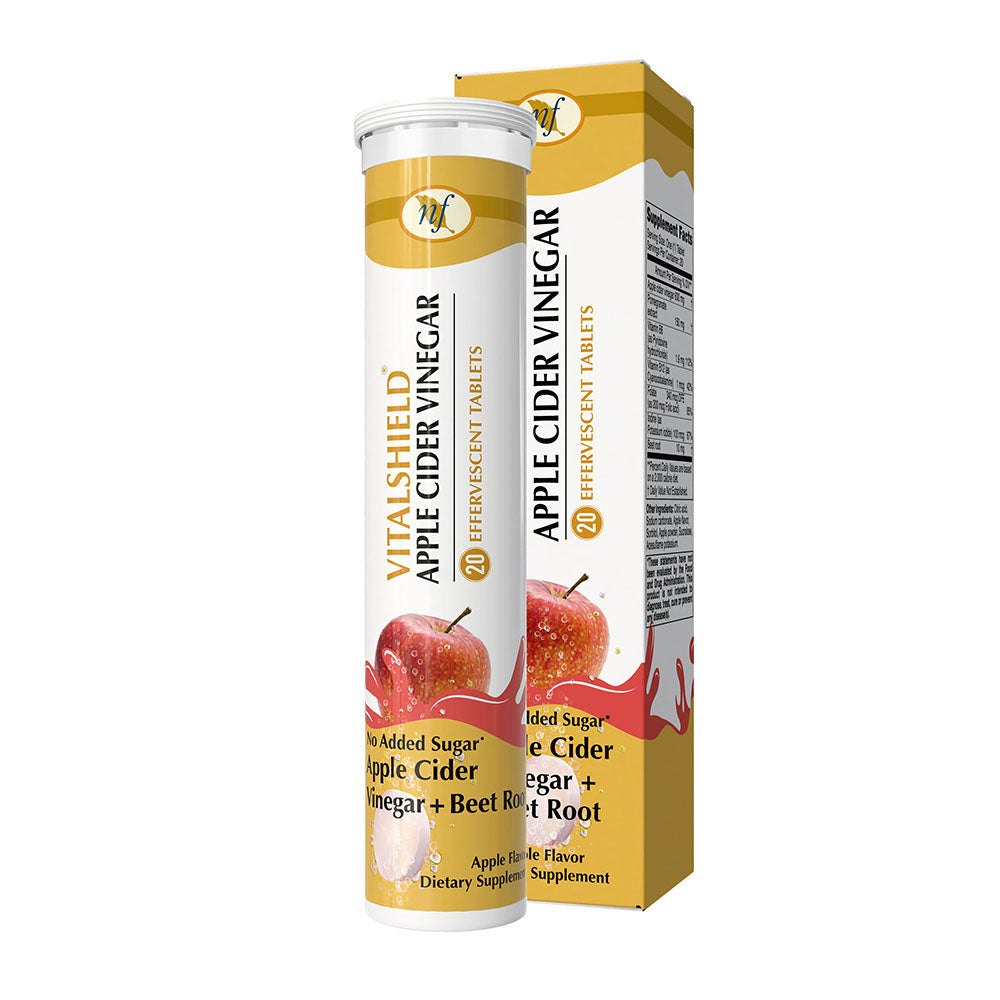 Natural Fervor VitalShield Apple Cider Vinegar, 20 Effervescent Tablets