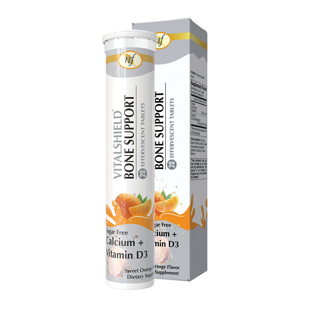 Natural Fervor VitalShield Bone Support, 20 Effervescent Tablets