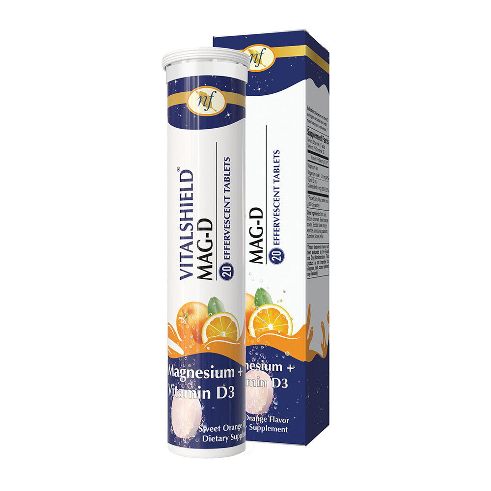 Natural Fervor VitalShield Mag-D, 20 Effervescent Tablets