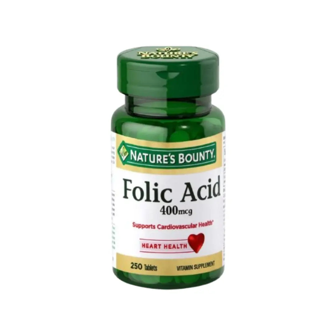 Nature's Bounty Folic Acid 400mcg, 250 Tablets