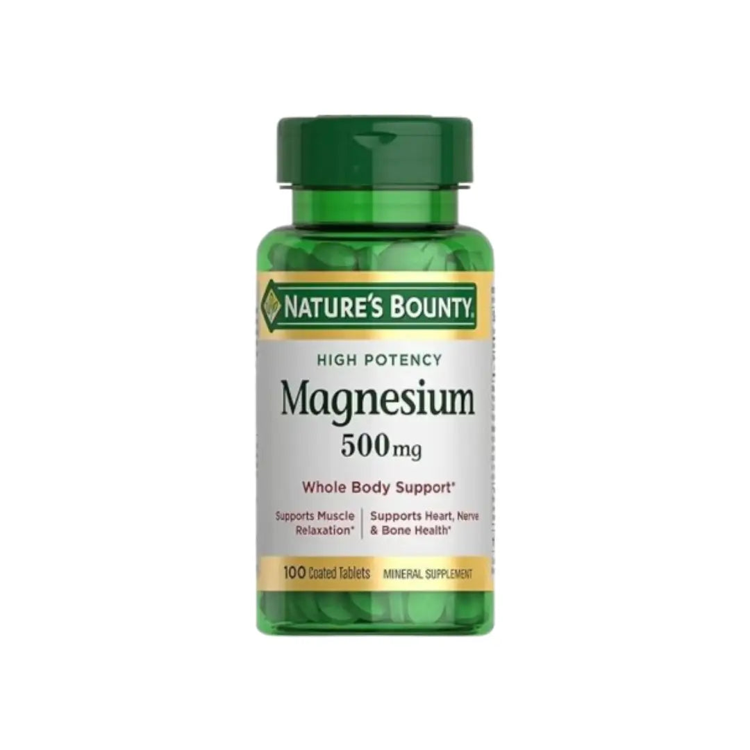 Nature's Bounty Magnesium 500mg, 100 Coated Tablets